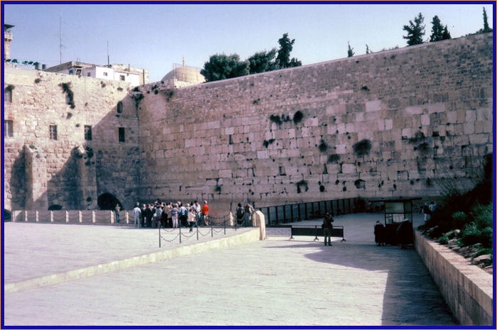 We entered into the Western Wall plaza where we saw the Western Wall for the first time